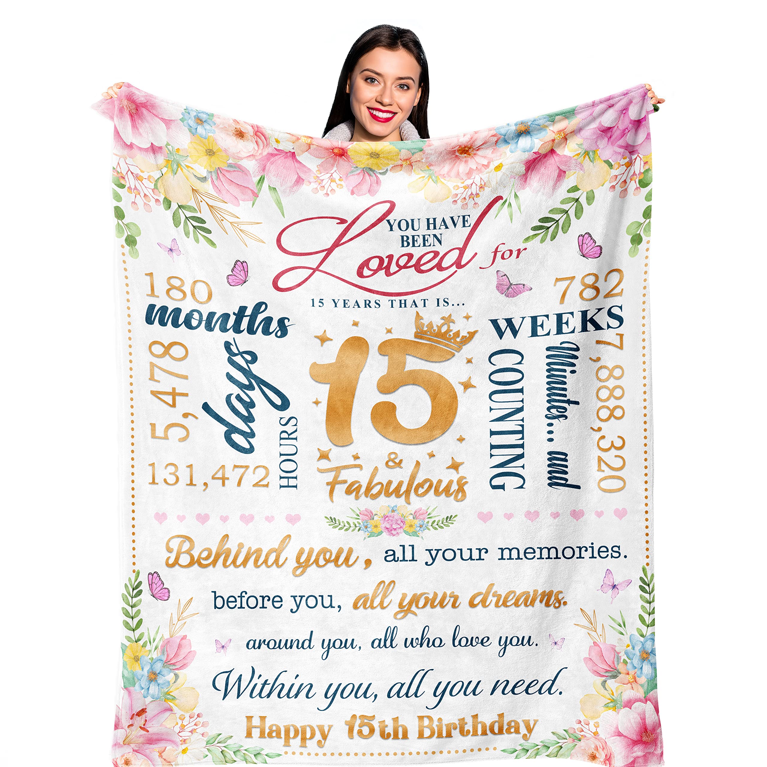 Ruvinzo 15 Year Old Girl Gifts, Gifts For 15 Year Old Girls, Sweet 15Th Birthday Gifts For Teen Girls, 15 Year Old Girl Unique G